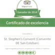 El convento de san Esteban  recibe el certificado 