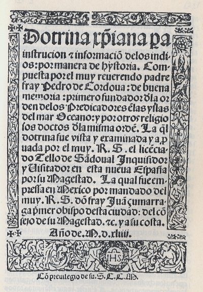 Fr. Pedro de Córdoba O.P. Sermón de Montesino