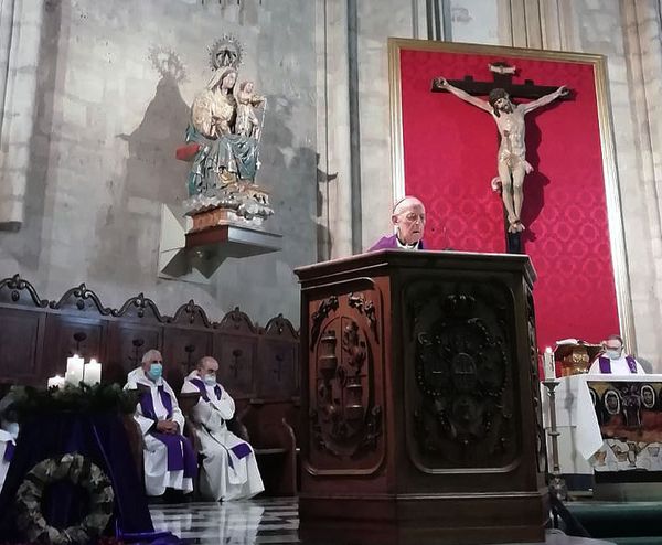 El Cardenal Arzobispo D. Ricardo Blázquez en la homilía