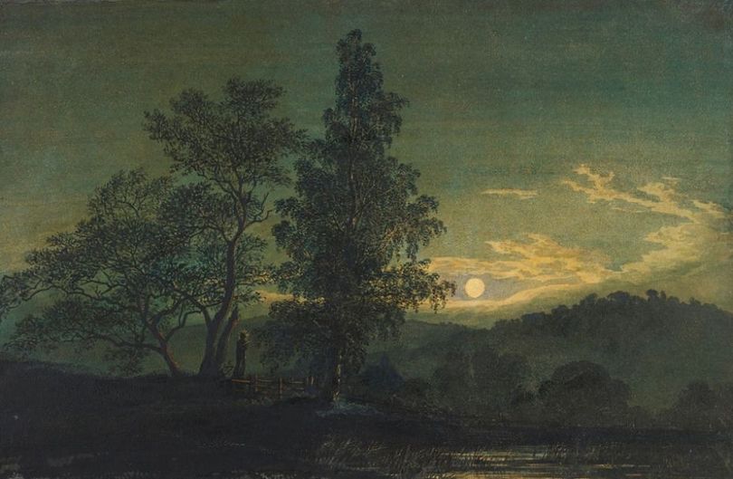 Friedrich, Paisaje iluminado por la luna