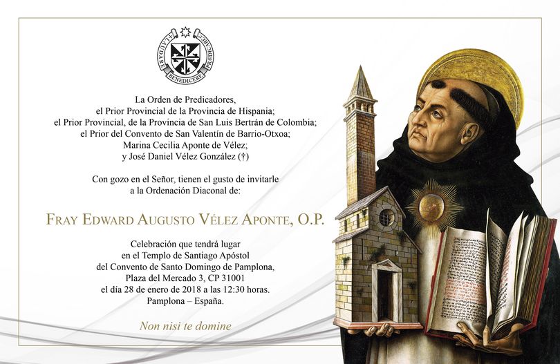invitacion dicaconado edward velez