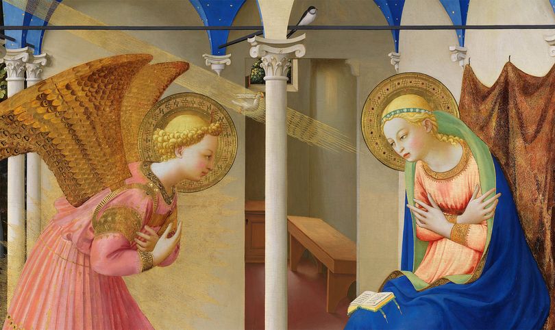 La Anunciación de Fra Angelico restaurada el Prado