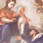 La Virgen le entrega el Rosario