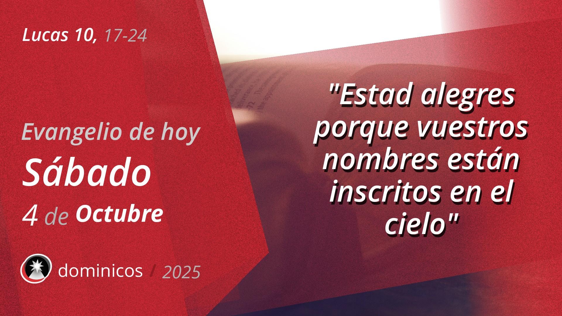 Evangelio de hoy en vídeo