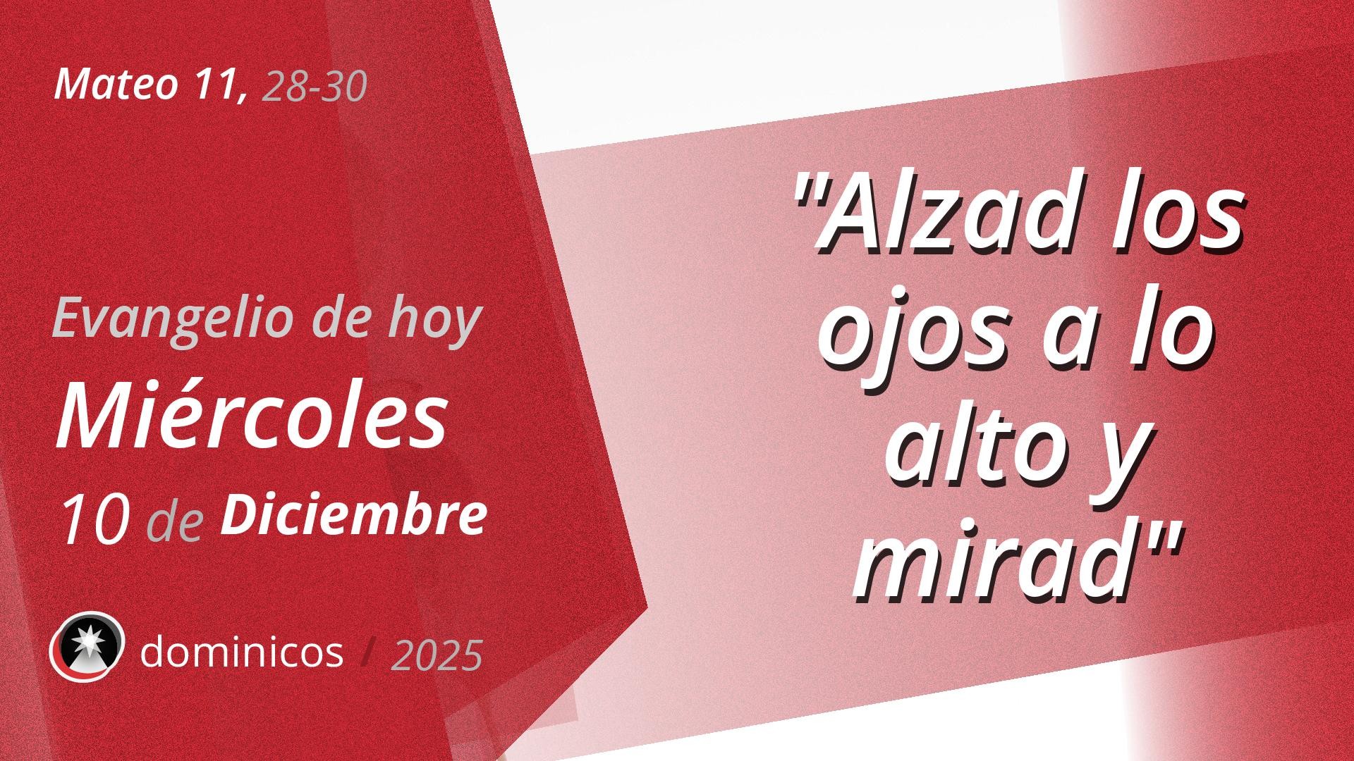 Evangelio de hoy en vídeo