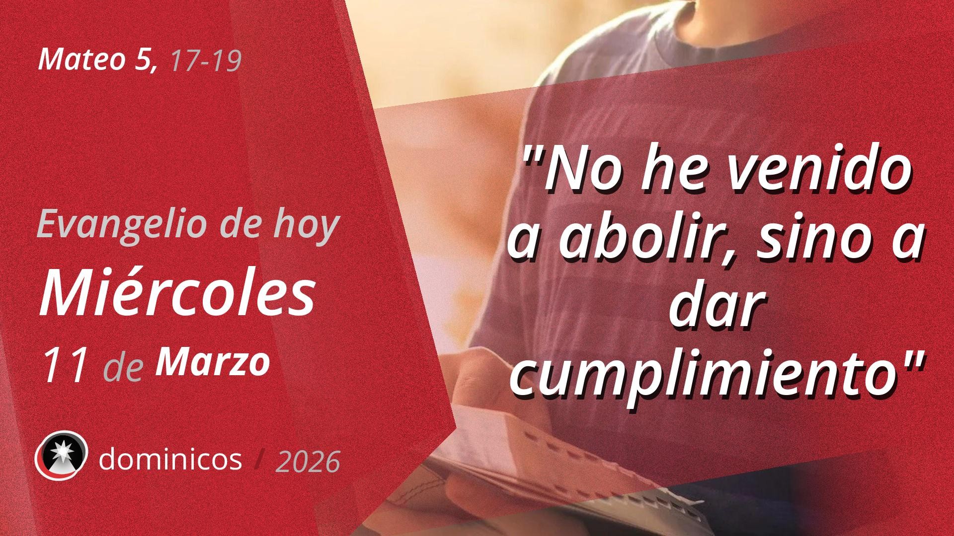 Evangelio de hoy en vídeo