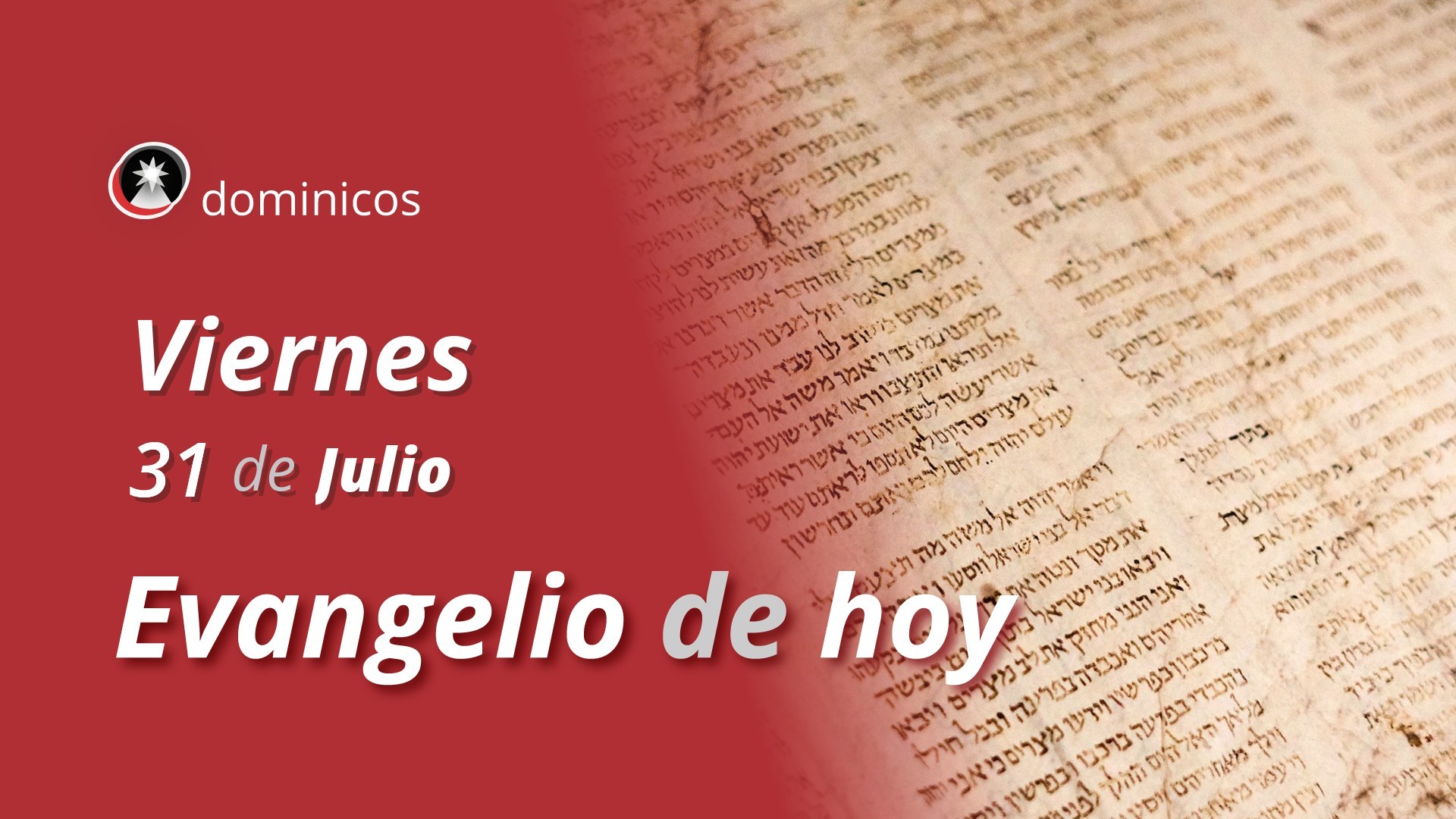 Evangelio de hoy en vídeo