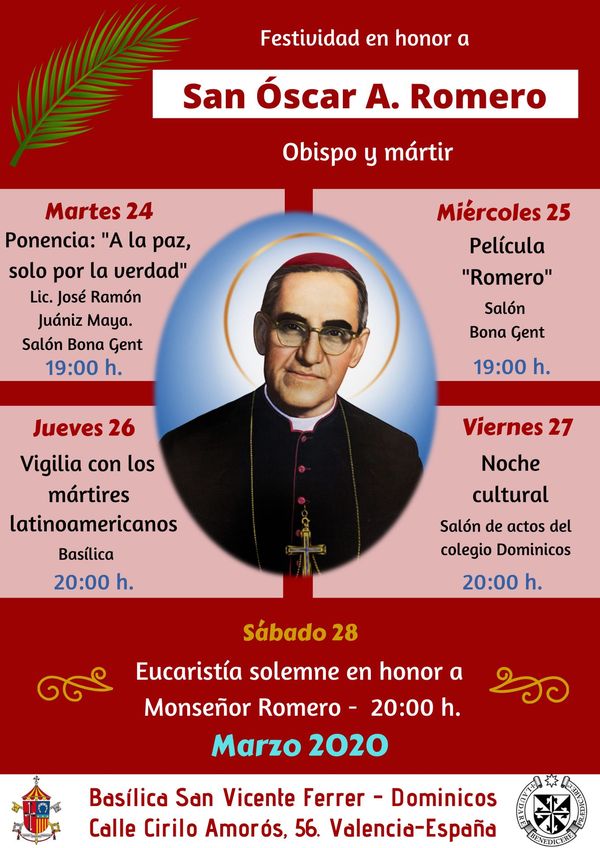 Monseñor Romero valencia