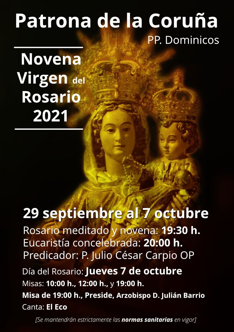 novena rosario coruña 2021