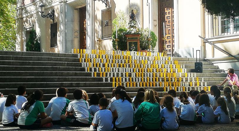 ofrenda velas atocha niños