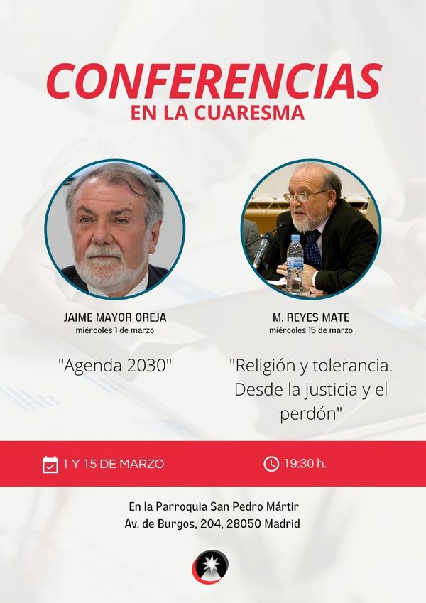 poster conferencias cuaresma 2023 alcobendas