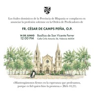 profesion solemne cesar de camps