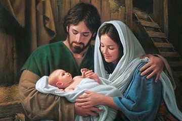 Representación artística de la sagrada familia