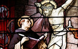 Santo Tomás de Aquino sobre Cristo crucificado