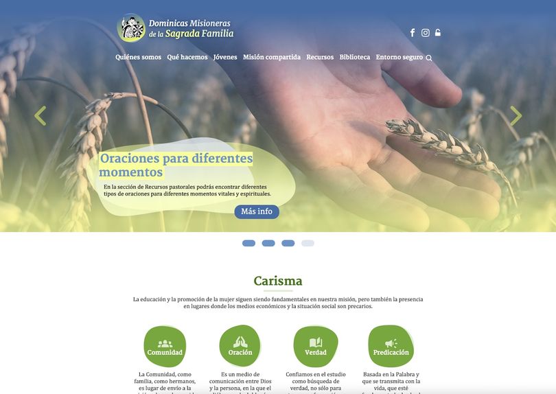 web dominicas sagrada familia
