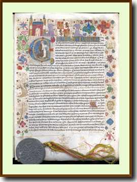 1448-08-31 Privilegio de Juan II a María Álvarez de Ayala. Sello pendiente. Doc. 1234