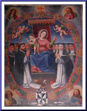 Patrocinio de la Virgen sobre la Orden. (Anónimo s.XVII- M. Las Dueñas Salamanca)
