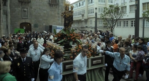 Procesión Rosario Coruña. Dominicos.