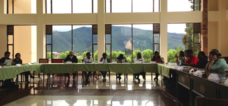 Representantes de los países en la Asamblea Internacional