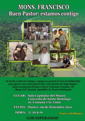 Apoyo a Mons. Francisco, Vicario Apostólico de Pue