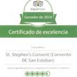 El convento de san Esteban  recibe el certificado 