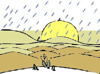 La lluvia viene del cielo